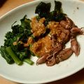 nocconeco's cooksnap of when they made ホタルイカと菜の花と若芽の辛子酢味噌かけ.