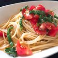 てんてこﾏｲﾏｲ's cooksnap of when they made 簡単美味しい☆トマトと大葉の冷製パスタ！.