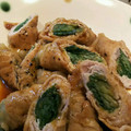 うじょ～'s cooksnap of when they made 豚スラの水菜巻き柚子胡椒タレ焼き♡.
