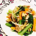 はるじょんママ's cooksnap of when they made 病みつき♪ 豚肉と小松菜のエスニック炒め.