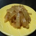 もふまみん's cooksnap of when they made ヤーコン☆オイスターソースできんぴら.