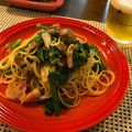 むさちょん's cooksnap of when they made こんぶ茶の菜の花クリームパスタ.