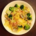 tamamacook's cooksnap of when they made アサリとブロッコリーのペペロンチーノ.