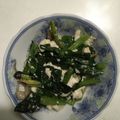 sakutakuhitoshu's cooksnap of when they made 豆腐とほうれん草炒め.