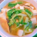 Cook★Robin's cooksnap of when they made 菜の花と絹豆腐のお味噌汁.
