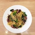 ぴー♪♪'s cooksnap of when they made ホタルイカとほうれん草のペペロンチーノ.