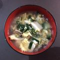 クックHC1NZR☆'s cooksnap of when they made ニラネギと豆腐の胡麻かき卵汁.
