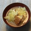 おはなすき's cooksnap of when they made 具沢山の味噌汁①キャベツと厚揚げの味噌汁.