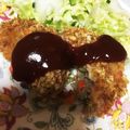 ちびまめママ◎'s cooksnap of when they made ＊簡単☆野菜たっぷり！満腹メンチカツ！＊.