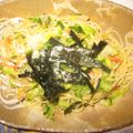 yobibaa's cooksnap of when they made 春キャベツ桜エビの和風パスタ.