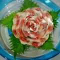 えりにゃママ's cooksnap of when they made ◇薔薇のお刺身◇.