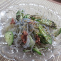 miyuki12's cooksnap of when they made きゅうりと糸こんにゃくの梅ゆかり和え.