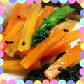 すまっぱーこんぶ's cooksnap of when they made ☆栄養満点☆小松菜と人参の納豆和え☆.
