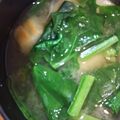 まあみママ's cooksnap of when they made ほうれん草とお麩の味噌汁.