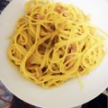 たき630p's cooksnap of when they made 話題入り♡簡単*॰濃厚カルボナーラ॰*.