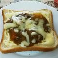 SWEET☆りんご's cooksnap of when they made 残りカレーでカレートースト♪.