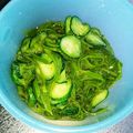crystaI's cooksnap of when they made ★めかぶきゅうり★.