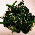 さっちょん☆★☆'s cooksnap of when they made 包丁いらずのほうれん草としらすのおひたし.