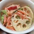 ぽぬぅ's cooksnap of when they made 絹さや 蓮根 人参のシャキシャキサラダ.