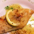 ろーりー's cooksnap of when they made レモンハニーマスタード　白身魚のムニエル.