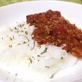 そらいろ猫's cooksnap of when they made 簡単！市販のカレールーでキーマカレー！.