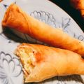 whha's cooksnap of when they made 子供大好き！ハムたまの春巻き☆.