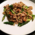 tappyパパ◎'s cooksnap of when they made 鶏もも肉とアスパラとエノキのスタミナ炒め.