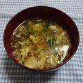 えっちゃk's cooksnap of when they made 簡単早い！水菜と卵の中華スープ朝食にも♪.