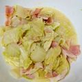 ミノリ163's cooksnap of when they made 電子レンジでベーコンと白菜の塩バター蒸し.