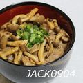 JACK0904's cooksnap of when they made キノコと豚肉のバター炒め丼.