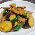 キッッックリン's cooksnap of when they made さつま芋と蓮根と豚肉の味噌マヨ炒め✿.