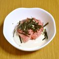 つちかな's cooksnap of when they made 豆腐のネギトロのっけ.