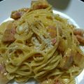 河了貂's cooksnap of when they made ☆簡単濃厚☆本格カルボナーラ!.