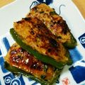おやまめさん's cooksnap of when they made ピーマンつくね詰めの甘辛照り焼き.