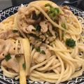 クックQ3TZ86☆'s cooksnap of when they made 豚肉と長ねぎのパスタ♪ゆずポン酢風味.