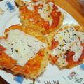 ももぽん1206's cooksnap of when they made 残ったご飯で卵ご飯焼きverピザ.
