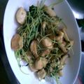愛タソ。's cooksnap of when they made 豆苗のナンプラー炒め〜タイ空芯菜炒め風〜.