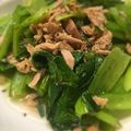 Yogimi 減添加物生活's cooksnap of when they made 小松菜とシーチキンで簡単♪【無限小松菜】.