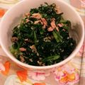みつばちちゃげ's cooksnap of when they made 材料3つ♡春菊とツナ缶のあごだしおひたし.