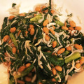 やすぴょん２９'s cooksnap of when they made ＊春菊としらすの納豆和え＊.