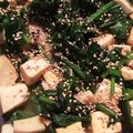 hapihapish's cooksnap of when they made ほうれん草と豆腐の胡麻炒め.