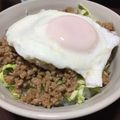 Sa〜ちゃん's cooksnap of when they made ズボラ主婦の簡単ひき肉丼★.