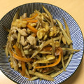 夕飯は６時です's cooksnap of when they made すぐ無くなる 肉きんぴら牛蒡♡胡桃.