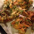 アメリア☆'s cooksnap of when they made にんじん葉と桜えびとチーズのかき揚げ.