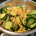 サクラメントの母's cooksnap of when they made きゅうりとカニカマ・卵の酢の物.