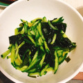 sorapapipu's cooksnap of when they made 簡単！さっぱり♪キュウリとワカメの酢の物.