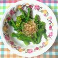 チェックのミニくま's cooksnap of when they made 菜の花の柚子胡椒ポン酢和え.