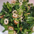 一人料理教室３時の母's cooksnap of when they made ちくわと小松菜◎ゴマ和え.