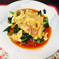 Campanilla's cooksnap of when they made ほうれん草のふわふわ天津飯風(^^).