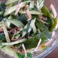 あかぷり's cooksnap of when they made 茎わかめで甘辛さっぱりサラダ.